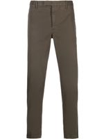 PT Torino pantalon chino en coton à taille mi-haute - Marron