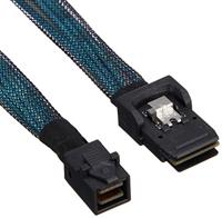SilverStone SST-CPS06 - interne Mini SAS HD-kabel, dubbelzijdig 36-pins SFF8643 stekker met sidbandkabel (SGPIO), 60 cm
