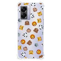 Doorzichtige Silicone Hoesje voor OPPO A77 5G | A57 5G Dieren Emojis