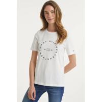 Tommy Hilfiger T-shirt van biologisch katoen wit