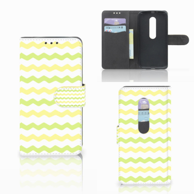Motorola Moto G 3e Generatie Telefoon Hoesje Waves Yellow Motorola Moto G 3e Generatie Telefoon Hoesje Waves Yellow