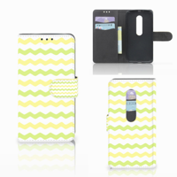 Motorola Moto G 3e Generatie Telefoon Hoesje Waves Yellow