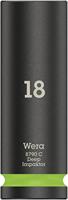 Wera 05004835001 8790 C Impaktor Deep steeksleutelinzet met 1/2 inch-aandrijving, lichtgroen, 18,0 x 83,0 mm