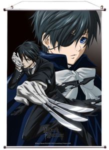 Black Butler Wallscroll Knives 60 x 90 cm