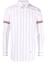 Thom Browne chemise en coton à rayures verticales - Blanc - thumbnail