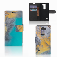 LG Spirit Bookcase Marble Blue Gold