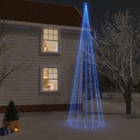 VidaXL Kerstboom met grondpin 1134 LED&apos;s blauw 800 cm - thumbnail