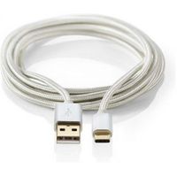 Kabel USB 2.0 | Type-C male - A male | 1,0 m | Aluminium - thumbnail