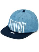 Pleasures casquette en jean à logo brodé - Bleu