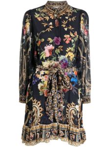 Camilla robe Play Your Cards Right en soie - Noir