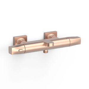 Thermostatische Mengkraan Tres Over-Wall voor Bad en Douche Mat Rose Goud Tres