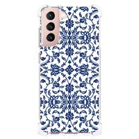 Samsung Galaxy S21 FE Case Flower Blue