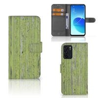 OPPO Reno6 5G Book Style Case Green Wood