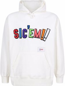 Supreme x WTAPS hoodie Sic'em ! - Blanc