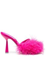 Sebastian Milano sandales Sebastian 110 mm ornées de plumes - Rose