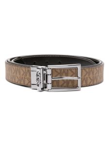 Michael Kors ceinture réversible à logo imprimé - Noir