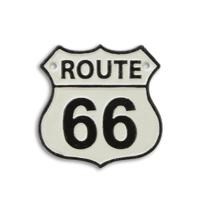 GIETIJZEREN "ROUTE 66" GEDENKPLAAT - thumbnail