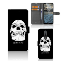 Telefoonhoesje met Naam Nokia 2.4 Skull Eyes - thumbnail