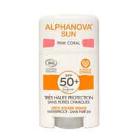 Alphanova SUN BIO zonnebrand SPF 50+ Face sun stick - pink