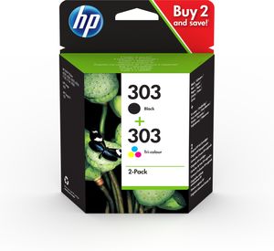 HP 303 4ml 4ml Zwart, Cyaan, Magenta, Geel 200pagina's 165pagina's inktcartridge