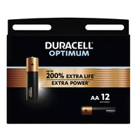 Batterij Duracell Optimum 200% 12xAA