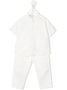 Emporio Armani Kids survêtement à manches courtes - Blanc