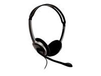V7 HA212 Lichtgewicht Stereo Headset met Microfoon - Zwart & Grijs