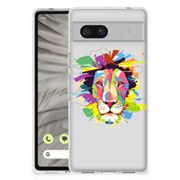 Google Pixel 7A Telefoonhoesje met Naam Lion Color - thumbnail