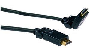 Schwaiger HDMS15533 HDMI-kabel HDMI Aansluitkabel HDMI-A-stekker, HDMI-A-stekker 1.50 m Zwart 4K UHD, Vergulde steekcontacten