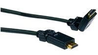 Schwaiger HDMS15533 HDMI-kabel HDMI Aansluitkabel HDMI-A-stekker, HDMI-A-stekker 1.50 m Zwart 4K UHD, Vergulde steekcontacten - thumbnail