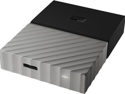 WD My Passport Ultra WDBTLG0020BGY - Vaste schijf - gecodeerd - 2 TB - extern (draagbaar) - USB 3.0 - 256-bits AES