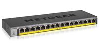 Netgear GS116LP Unmanaged Gigabit Ethernet (10/100/1000) Zwart Power over Ethernet (PoE)