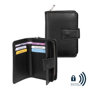 dR Amsterdam 67-Series Rits Portemonnee RFID Zwart