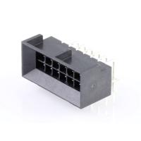 Molex 444281201 Male header, inbouw (standaard) Totaal aantal polen: 12 Inhoud: 1 stuk(s) Tray