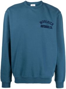 Woolrich t-shirt en coton biologique à logo embossé - Bleu