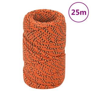 Boottouw 2 mm 25 m polypropyleen oranje