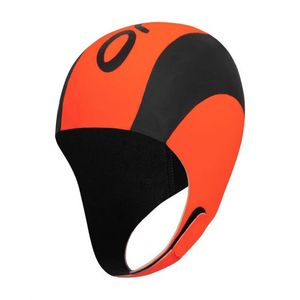 Orca Neopreen swim cap zwart/oranje XXL