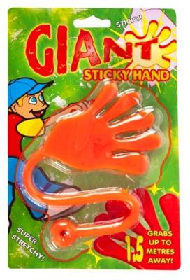 Toys Amsterdam plakhand Giant junior 15 cm siliconen oranje
