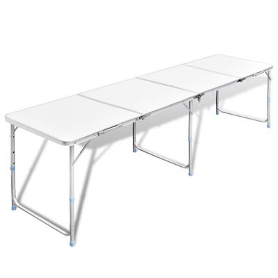 vidaXL Campingtafel inklapbaar en verstelbaar 240x60 cm aluminium vidaXL Campingtafel inklapbaar en verstelbaar 240x60 cm aluminium