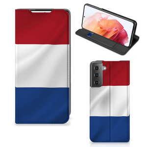 Samsung Galaxy S21 Standcase Nederlandse Vlag