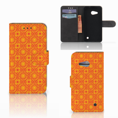 Microsoft Lumia 550 Telefoon Hoesje Batik Oranje Microsoft Lumia 550 Telefoon Hoesje Batik Oranje