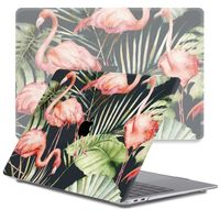 Lunso MacBook Pro 16 inch (2019) cover hoes - case - Flamingo Jungle