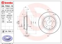 Remschijf BREMBO, Remschijftype: Massief, u.a. für Mazda, Ford Usa - thumbnail