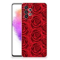 Samsung Galaxy A73 5G TPU Case Red Roses - thumbnail