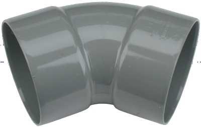 Wavin Wadal lijmfitting met 2 aansluiting, PVC, aansluiting 1 lijmmof, 41, bocht Wavin Wadal lijmfitting met 2 aansluiting, PVC, aansluiting 1 lijmmof, 41, bocht