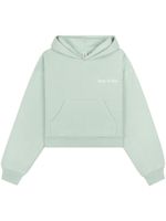 Sporty & Rich hoodie crop à logo brodé - Vert