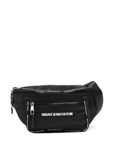 Versace Jeans Couture sac banane zippée à patch logo - Noir