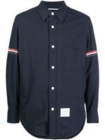 Thom Browne chemise à patch logo - Bleu