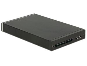 DeLOCK 47226 behuizing voor opslagstations HDD-/SSD-behuizing Zwart 2.5"