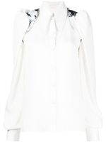 Saiid Kobeisy chemise oversize à col pointu - Blanc